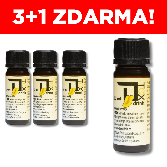 D-TOX drink 3+1 Zdarma